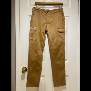 ]NWT Joe Fresh Khaki Tan Cargo Tapered Leg Pants Women’s Size 2